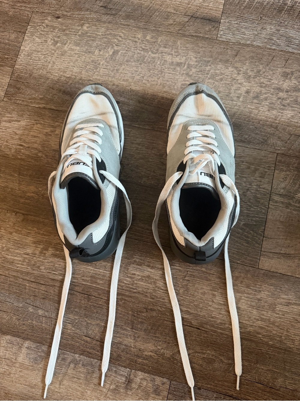 FUBU White and Gray Women’s Casual Sneakers
